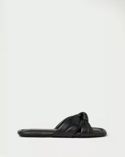 Loeffler Randall New Arrivals Polly Black Puffy Knot Sandal