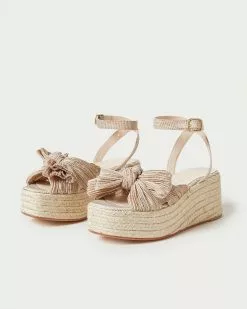 Loeffler Randall Posey Gingham Pleated Flatform Espadrille New Arrivals