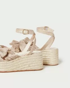 Loeffler Randall Posey Gingham Pleated Flatform Espadrille New Arrivals