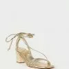 Loeffler Randall Prisca Champagne Strappy Wrap Heel New Arrivals