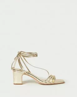 Loeffler Randall Prisca Champagne Strappy Wrap Heel New Arrivals