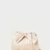Loeffler Randall Pleats Rayne Almond Bow Clutch