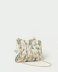 Loeffler Randall Rayne Nova Floral Bow Clutch Pleats