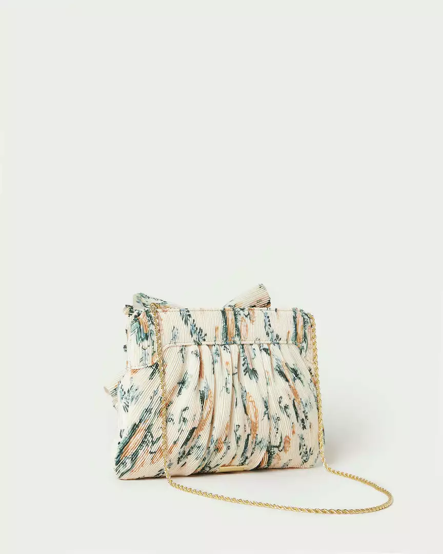 Loeffler Randall Rayne Nova Floral Bow Clutch Pleats 4 Loeffler Randall Rayne Nova Floral Bow Clutch Pleats