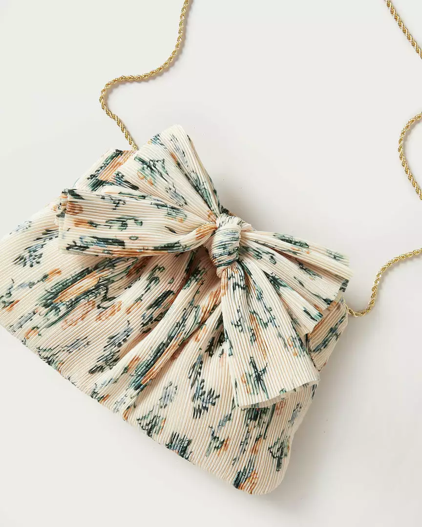 Loeffler Randall Rayne Nova Floral Bow Clutch Pleats 5 Loeffler Randall Rayne Nova Floral Bow Clutch Pleats