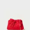 Loeffler Randall Rayne Red Bow Clutch