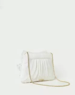 Loeffler Randall Rayne Pearl Rhinestone Bow Clutch