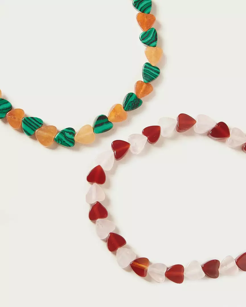 Loeffler Randall Renata Heart Stone Bracelet 4 Loeffler Randall Renata Heart Stone Bracelet