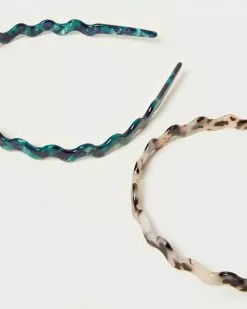 Loeffler Randall New Arrivals Rhona Tortoise/Forest Headband Set