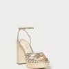Loeffler Randall New Arrivals Rivka Champagne Knot Platform Sandal
