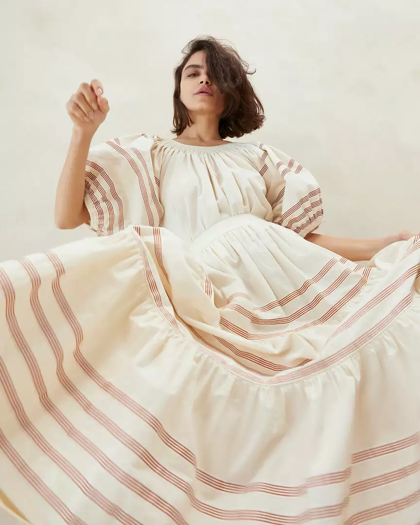 Loeffler Randall Romily Cream Tiered Skirt New Arrivals 4 Loeffler Randall Romily Cream Tiered Skirt New Arrivals