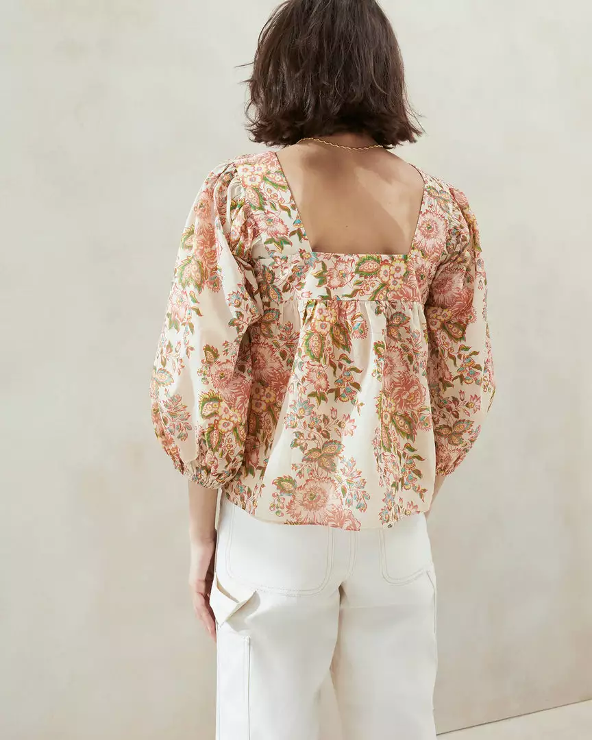 Loeffler Randall Rory Multi Floral Peasant Blouse New Arrivals 5 Loeffler Randall Rory Multi Floral Peasant Blouse New Arrivals