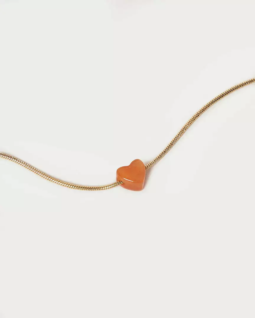 Loeffler Randall New Arrivals Rosemary Pink Stone Heart Necklace 4 Loeffler Randall New Arrivals Rosemary Pink Stone Heart Necklace
