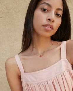 Loeffler Randall New Arrivals Rosemary Pink Stone Heart Necklace 7 Loeffler Randall New Arrivals Rosemary Pink Stone Heart Necklace