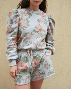Loeffler Randall Sarah Heather Floral Sweatshirt