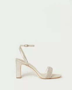 Loeffler Randall Shay Cappuccino Rhinestone Heel