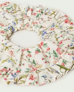 Loeffler Randall Sale Shelby Romance Floral Pleated Scrunchie