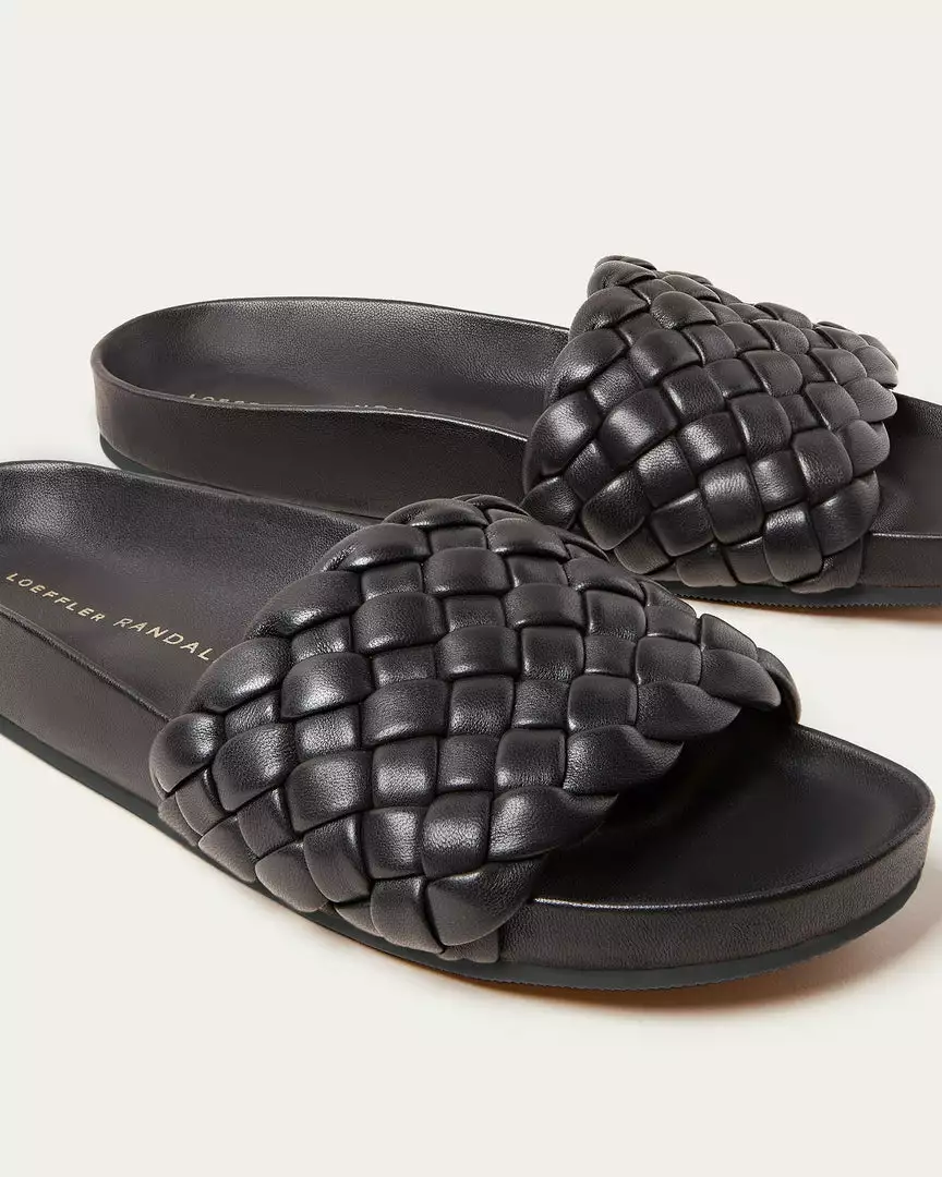 Loeffler Randall Footwear Sonnie Black Woven Sandal 5 Loeffler Randall Footwear Sonnie Black Woven Sandal