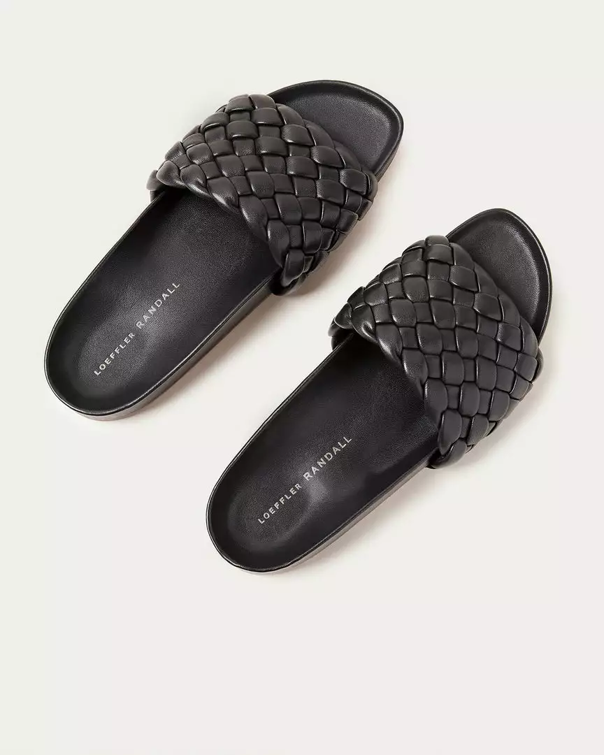 Loeffler Randall Footwear Sonnie Black Woven Sandal 6 Loeffler Randall Footwear Sonnie Black Woven Sandal