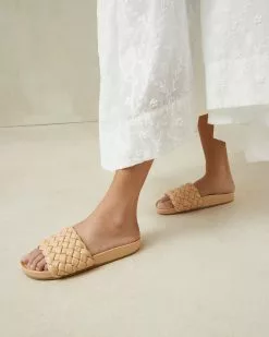 Loeffler Randall New Arrivals Sonnie Camel Woven Sandal