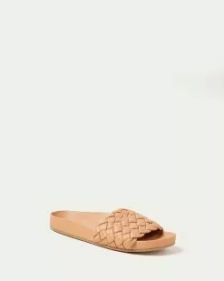 Loeffler Randall New Arrivals Sonnie Dark Sand Woven Sandal