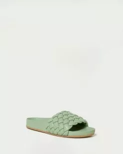 Loeffler Randall Sonnie Sage Woven Sandal New Arrivals