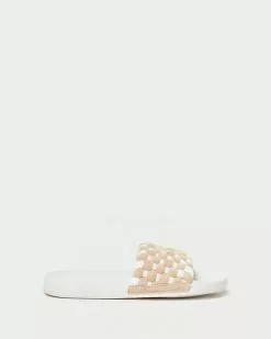 Loeffler Randall Sonnie Camel/Cream Woven Sandal New Arrivals