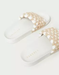 Loeffler Randall Sonnie Camel/Cream Woven Sandal New Arrivals