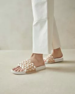 Loeffler Randall Sonnie Camel/Cream Woven Sandal New Arrivals