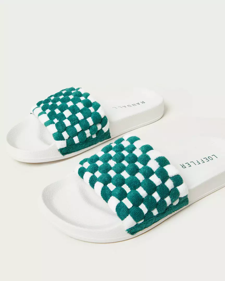 Loeffler Randall Sonnie Green/Cream Woven Sandal 5 Loeffler Randall Sonnie Green/Cream Woven Sandal