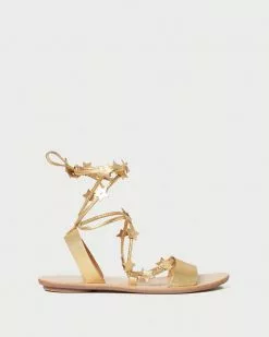 Loeffler Randall Starla Gold Ankle Wrap Sandal Best Sellers