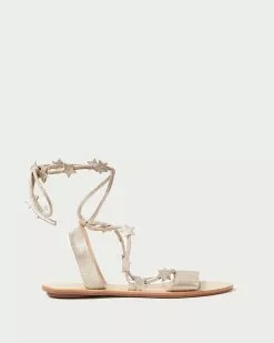 Loeffler Randall Starla Cappuccino Ankle Wrap Sandal