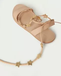 Loeffler Randall Starla Wheat/Gold Ankle Wrap Sandal New Arrivals