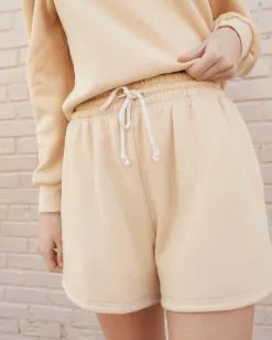 Loeffler Randall Sydney Sand Drawstring Sweat Short Sale