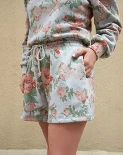 Loeffler Randall Sydney Heather Floral Sweat Short