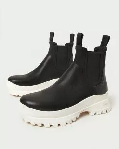 Loeffler Randall Tara Black/Cream Weather Boot
