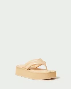 Loeffler Randall New Arrivals Teddy Camel Platform Thong Sandal