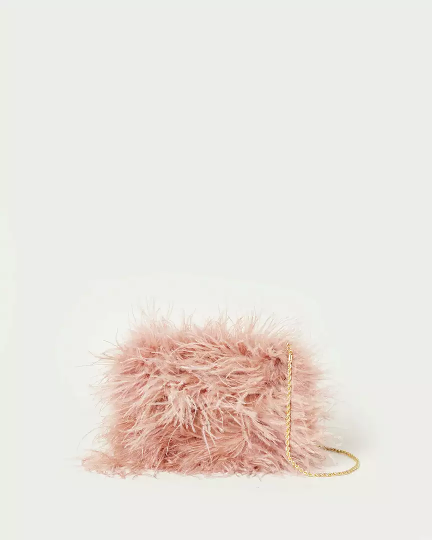 Loeffler Randall Zahara Blush Mini Feather Pouch New Arrivals 3 Loeffler Randall Zahara Blush Mini Feather Pouch New Arrivals