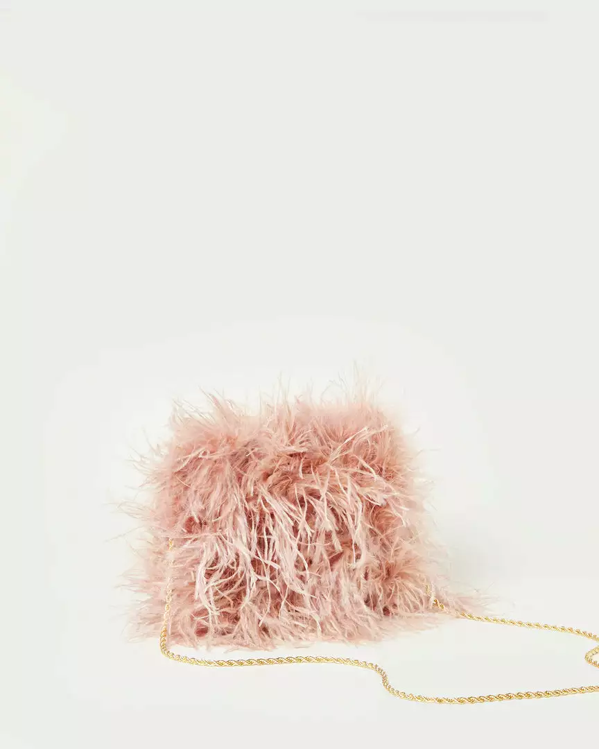 Loeffler Randall Zahara Blush Mini Feather Pouch New Arrivals 4 Loeffler Randall Zahara Blush Mini Feather Pouch New Arrivals