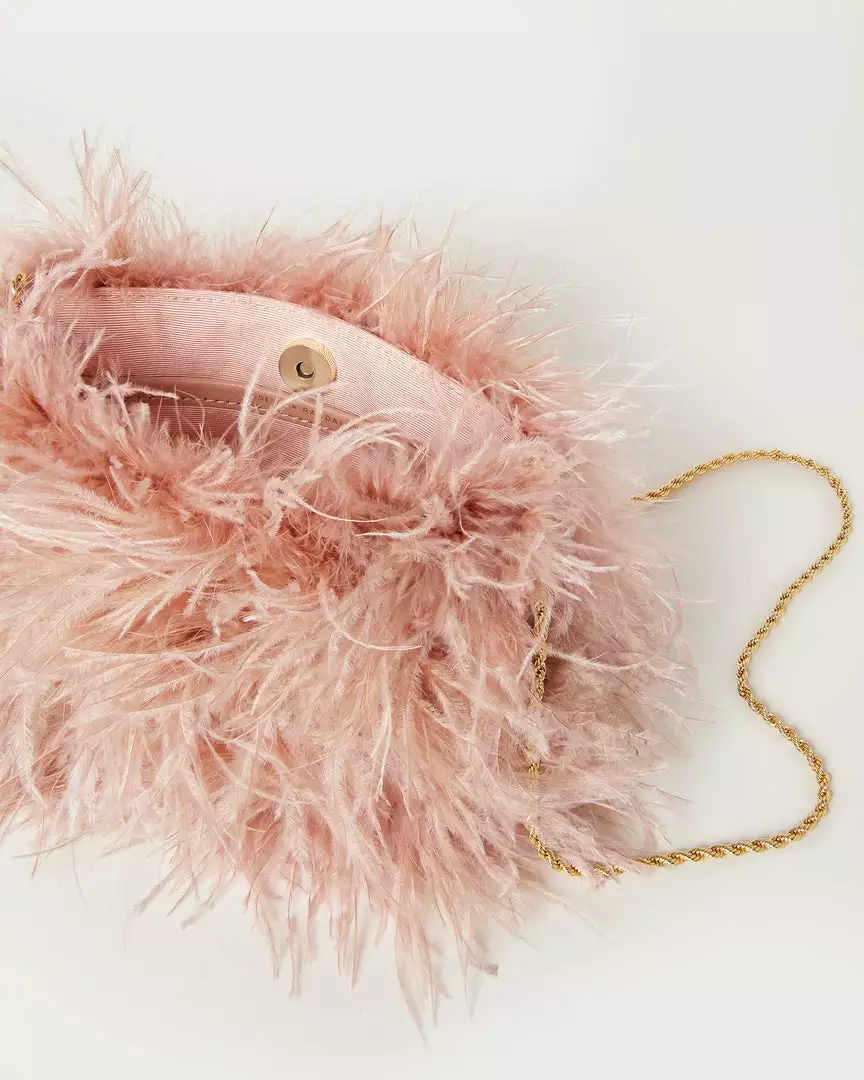 Loeffler Randall Zahara Blush Mini Feather Pouch New Arrivals 5 Loeffler Randall Zahara Blush Mini Feather Pouch New Arrivals