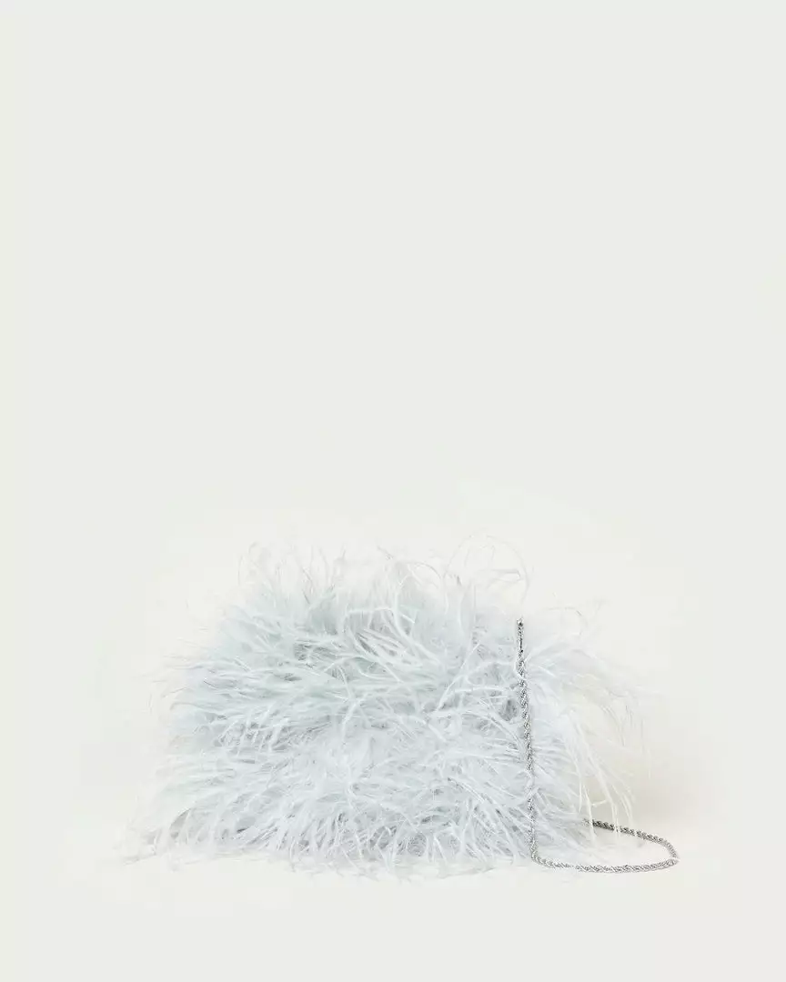 Loeffler Randall Zahara Mist Mini Feather Pouch 3 Loeffler Randall Zahara Mist Mini Feather Pouch