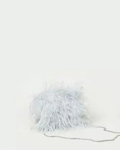 Loeffler Randall Zahara Mist Mini Feather Pouch