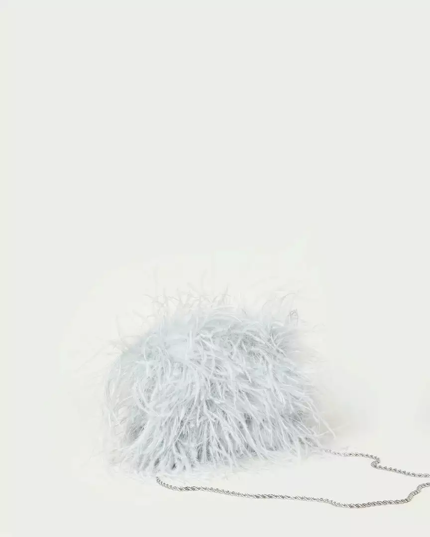 Loeffler Randall Zahara Mist Mini Feather Pouch 4 Loeffler Randall Zahara Mist Mini Feather Pouch