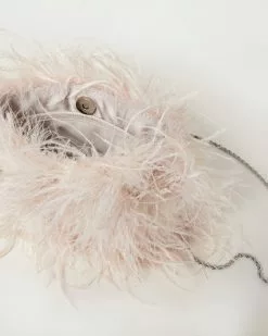 Loeffler Randall New Arrivals Zahara Oyster Mini Feather Pouch